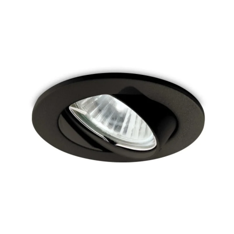 Луни за вграждане Swing FI NERO 243825 – Ideal Lux луна за вграждане в черен, 1X50W, IP20