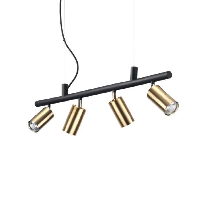 Pendant Lights Dynamite SP4 BRASS 244624 – Ideal Lux pendant in black, 4X28W, IP20