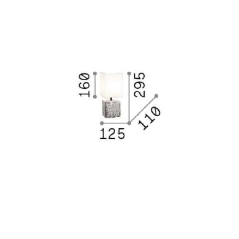 Kali'-1 TL1 245348 – Ideal Lux настолна лампа в бял, 1X40W, IP20