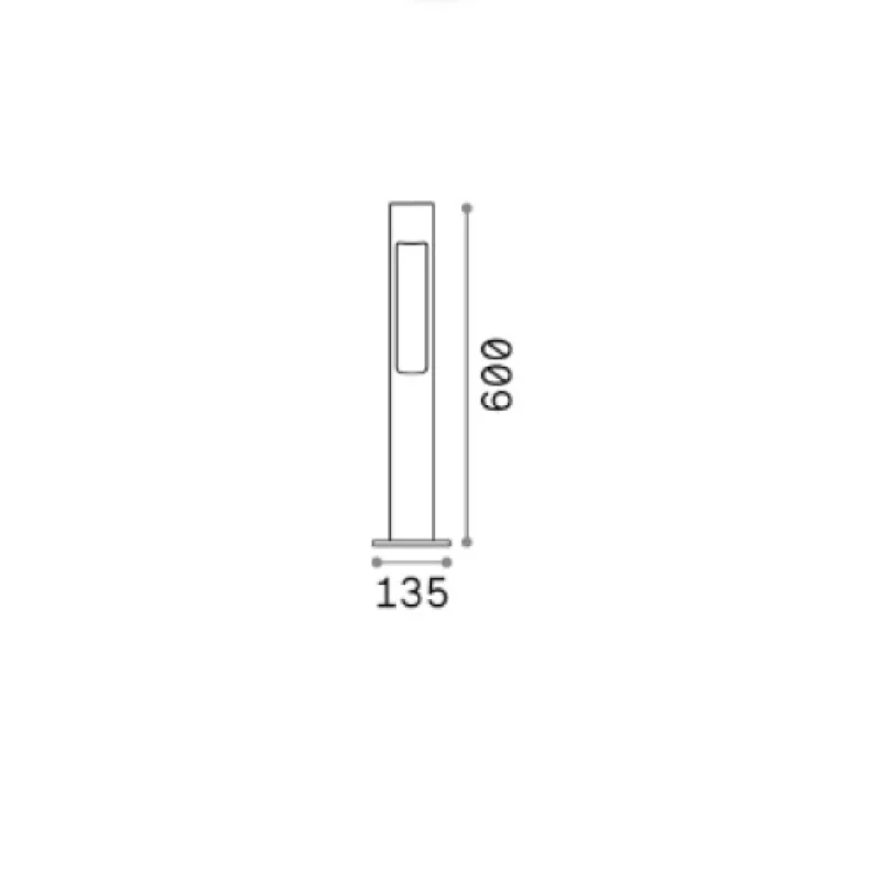 Acqua PT1 COFFEE 246918 – Ideal Lux градински стълб в кафе, 1x15W, IP 44