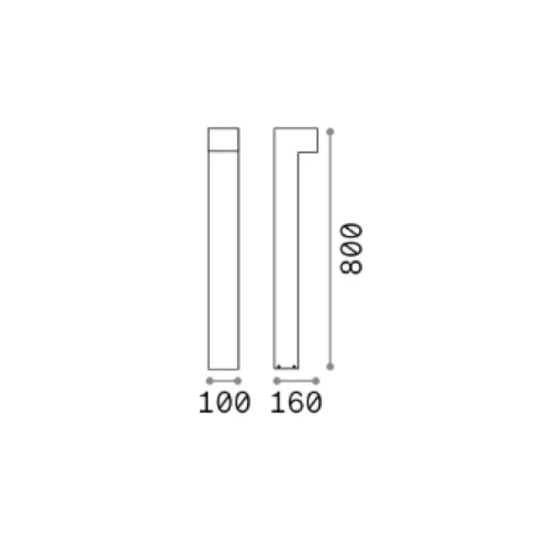 Sirio PT2 BIG GREY 246963 – Ideal Lux градински стълб в сив, 2x15W, IP44
