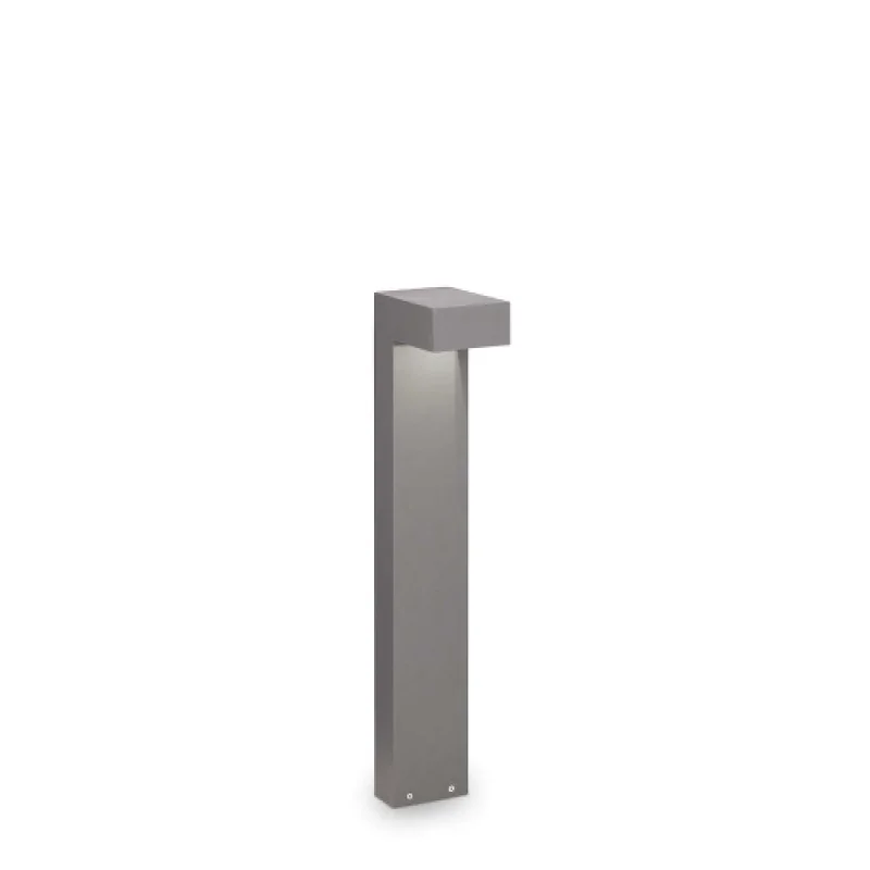Bollard Lights Sirio PT2 SMALL GREY 246970 – Ideal Lux garden bollard in grey, 2x15W, IP44