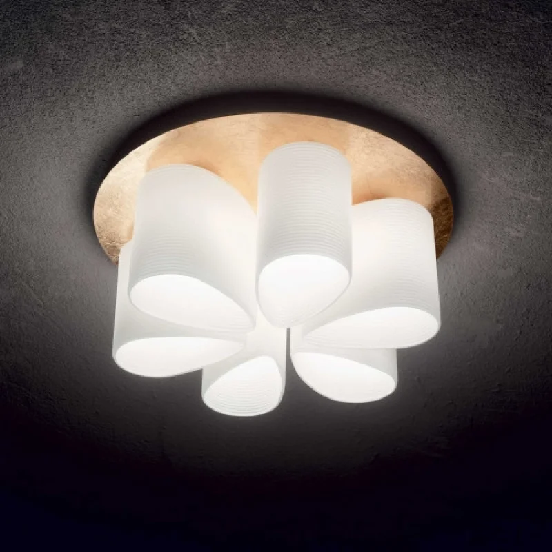 Плафони Daisy PL6 247779 – Ideal Lux плафон в златист, 6X60W, IP20