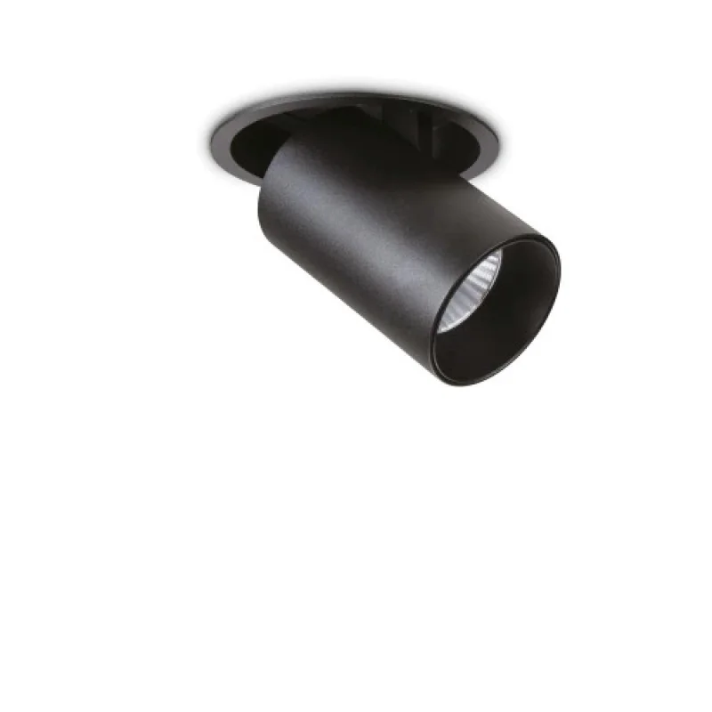 Луни за вграждане Nova FI 12W 3000 248189 – Ideal Lux LED луна за вграждане в матово черен, 12W, 3000K, IP20