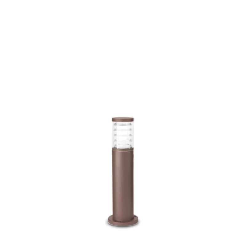 Bollard Lights Tronco PT1 H40 COFFEE 248271 – Ideal Lux garden bollard in coffee, 1x60W, IP44