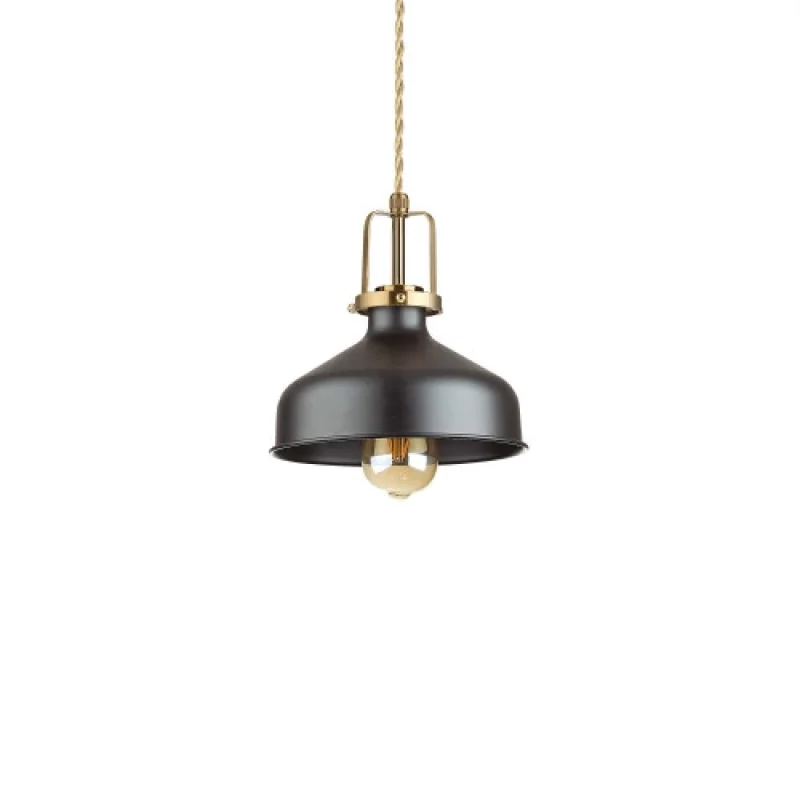 Пендели Eris-1 SP1 BLACK 249056 – Ideal Lux пендел в черен, 1X60W, IP20