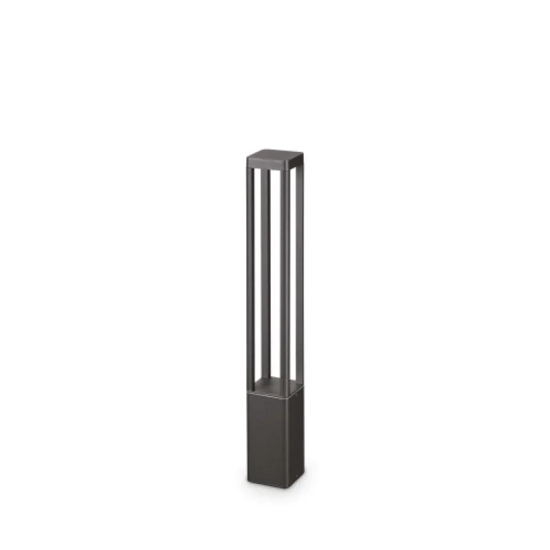 Tifone PT D65 250953 – Ideal Lux LED garden bollard in anthracite, 8,5W, 3000K, IP65