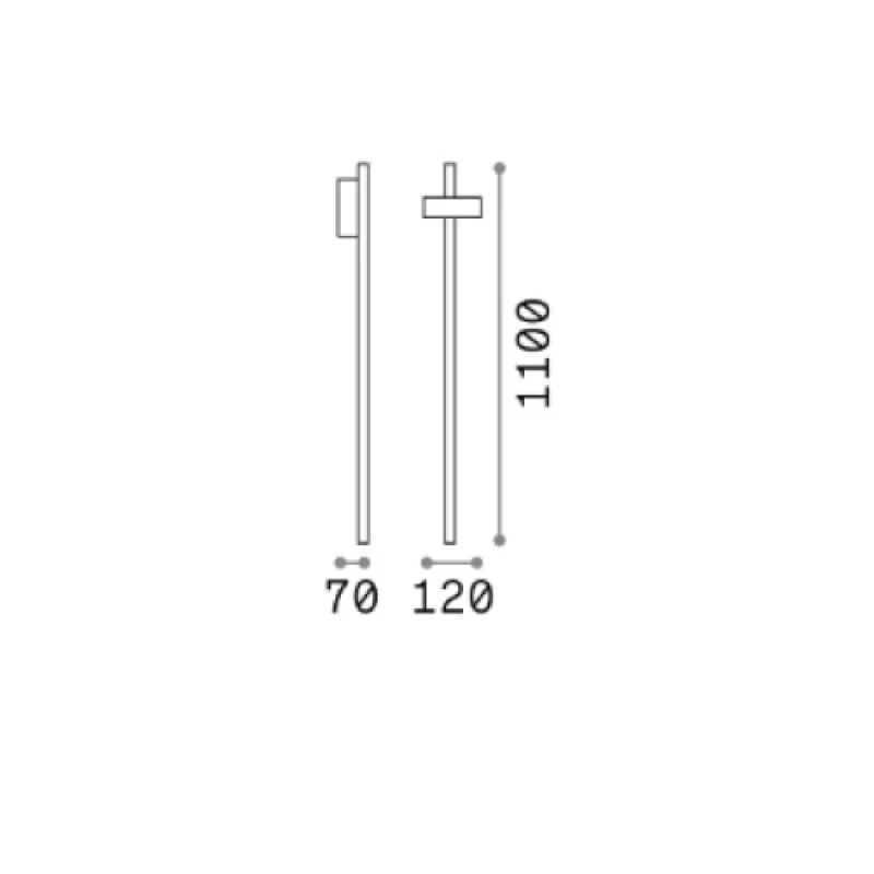 Hub PT BIG ANTRACI 251257 – Ideal Lux LED garden bollard in anthracite, 4,5W, 3000K, IP54