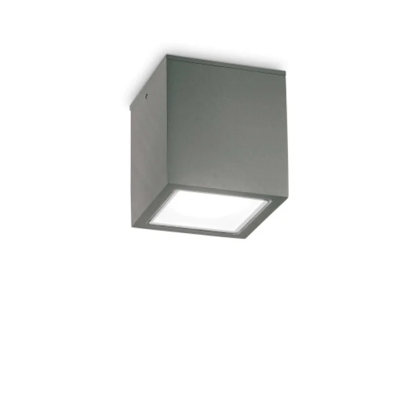 Луни за външен монтаж Techo PL 251516 – Ideal Lux фасадна луна за външен монтаж в антрацит, 1X20W, IP54
