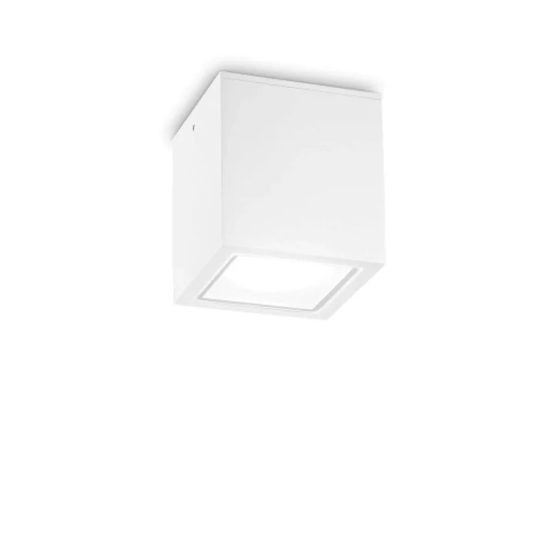 Outdoor Downlights Techo PL 251523 – Ideal Lux facade downlight for outdoor mounting in white, 1X20W, IP54