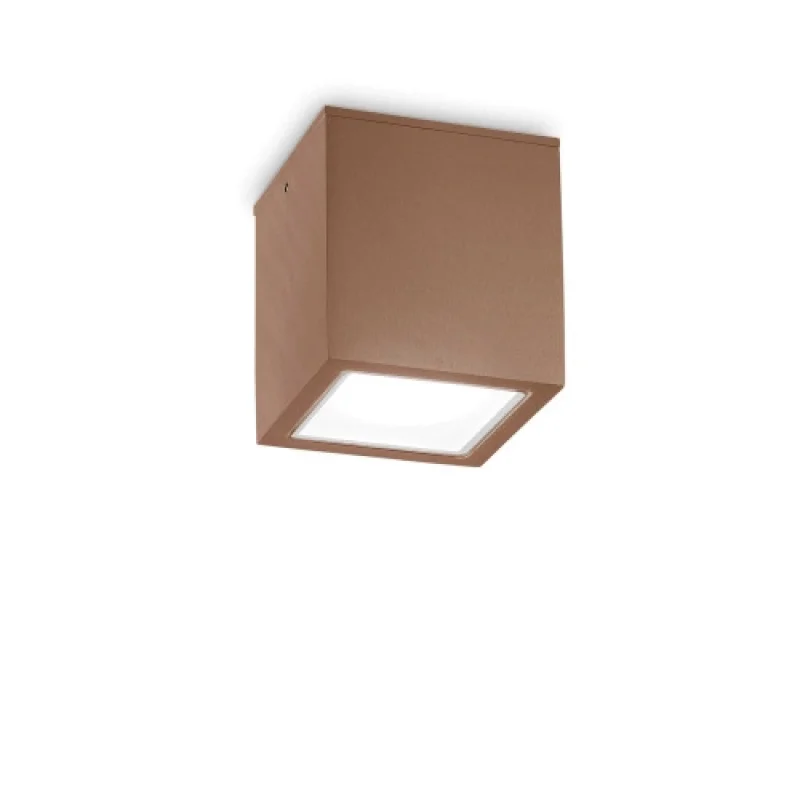 Луни за външен монтаж Techo PL 251547 – Ideal Lux фасадна луна за външен монтаж в кафе, 1X20W, IP54
