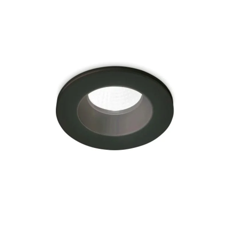 Луни за вграждане Room-65 FI ROUND 252032 – Ideal Lux LED луна за вграждане в черен, 7.5W, 3000K, IP65