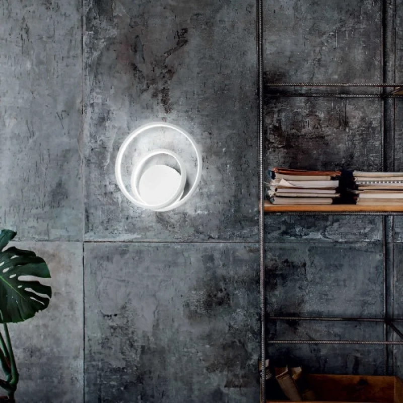 Стенно осветление (аплици) Oz AP WHITE 253695 – Ideal Lux LED аплик в бял, 30W, 3000K, IP20