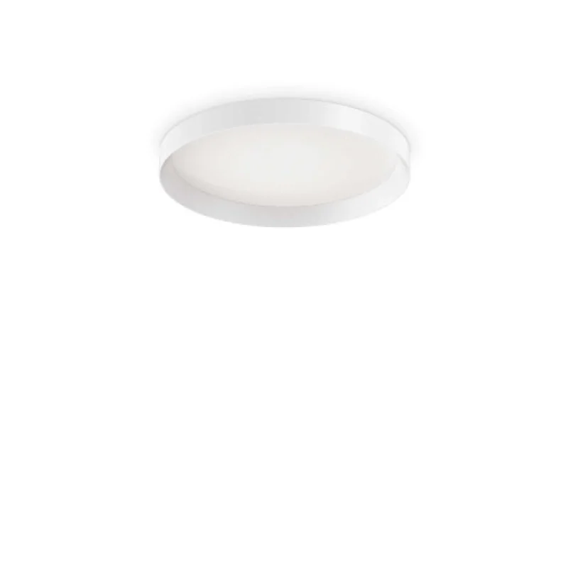 Fly PL D45 3000K 254272 – Ideal Lux LED ceiling light in white, IP40
