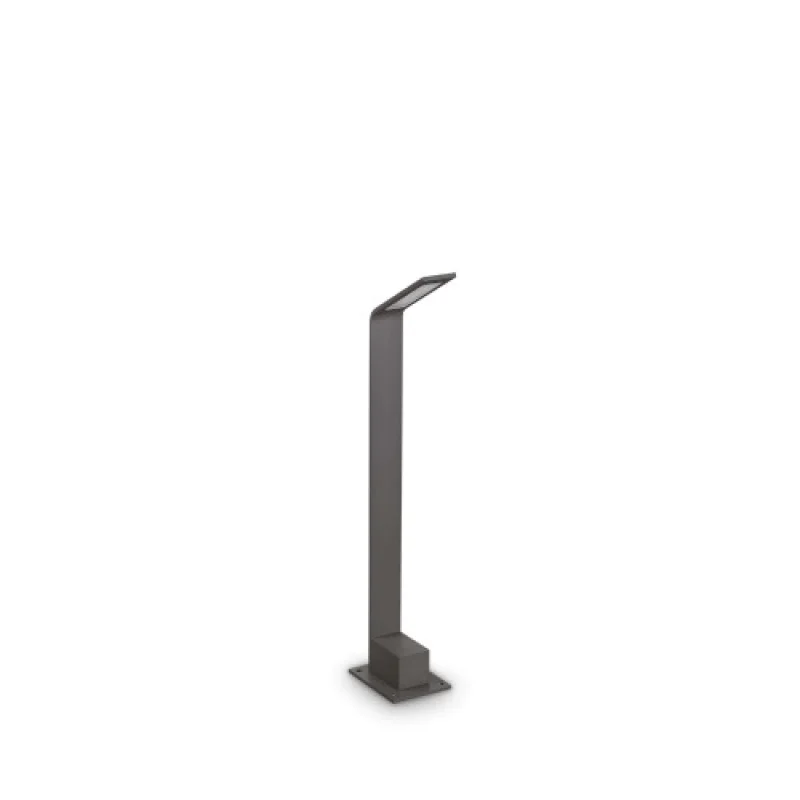 Bollard Lights Agos PT SMALL 3000 254388 – Ideal Lux LED garden bollard in anthracite, 6,5W, 3000K, IP54
