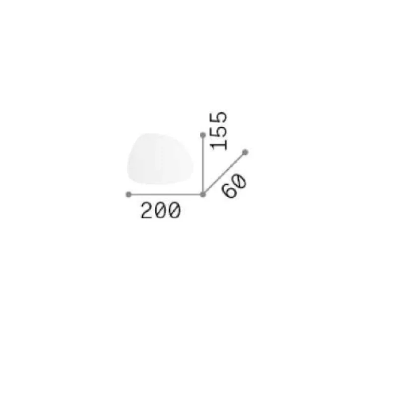 Peggy AP 10W 257235 – Ideal Lux LED wall light in white, 10,5W, 3000K, IP20