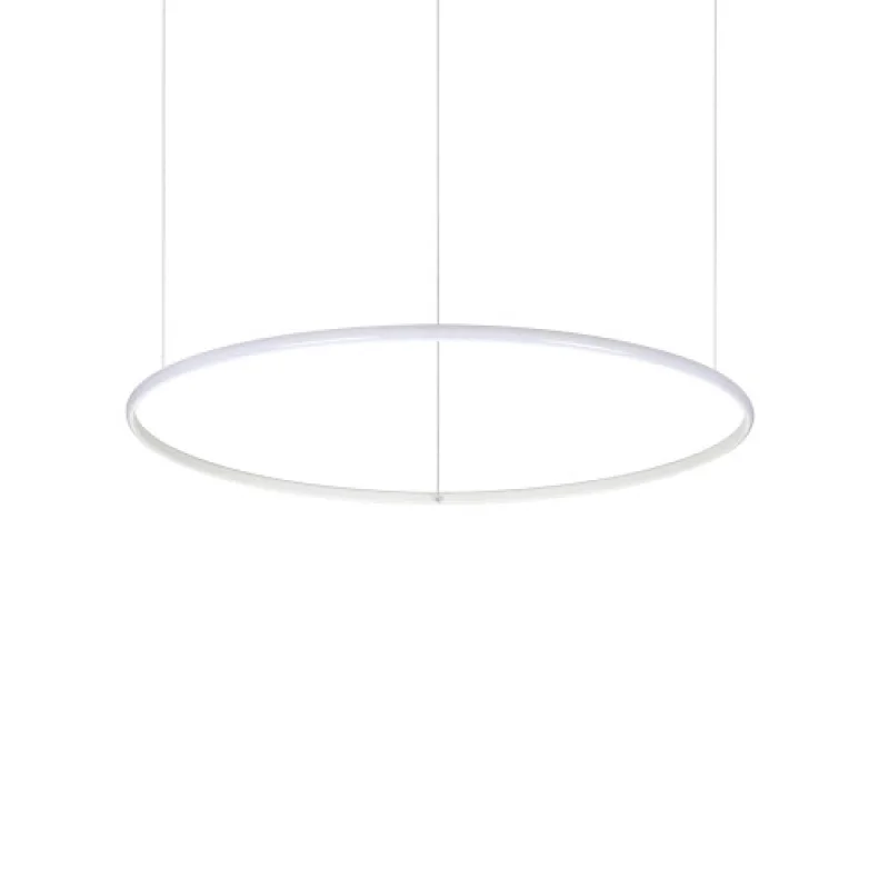 LED пендели и полилеи Hulahoop SP D080 258768 – Ideal Lux LED пендел в бял, 40W, 3000K, IP20