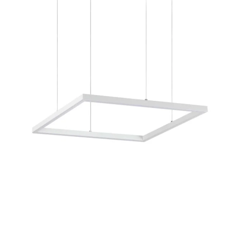 LED Pendants & Chandeliers Oracle SLIM SP D50 SQUARE W 259154 – Ideal Lux LED pendant in matt white, 33W, 3000K, IP20
