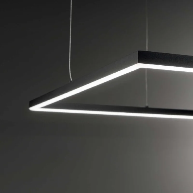 Oracle SLIM SP D50 SQUARE B 259161 – Ideal Lux LED пендел в матово черен, 33W, 3000K, IP20