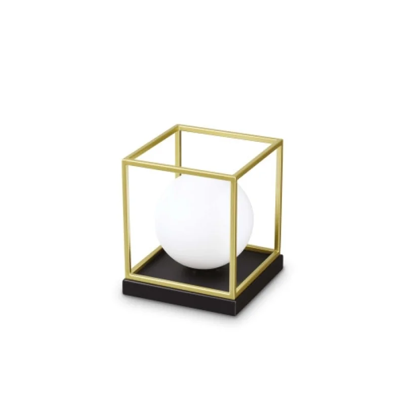 Lingotto TL1 SMALL 259222 – Ideal Lux table lamp in black, 1X28W, IP20