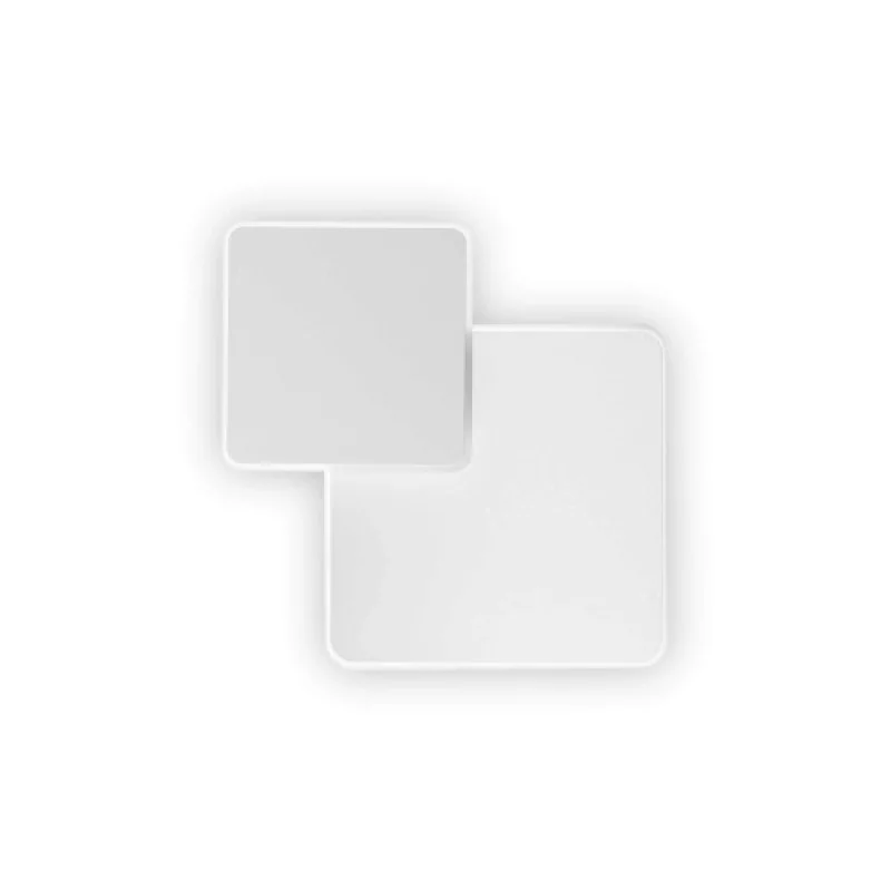 Wall Lights Pouche AP SQUARE 259352 – Ideal Lux LED wall light in white, 14W, 3000K, IP20
