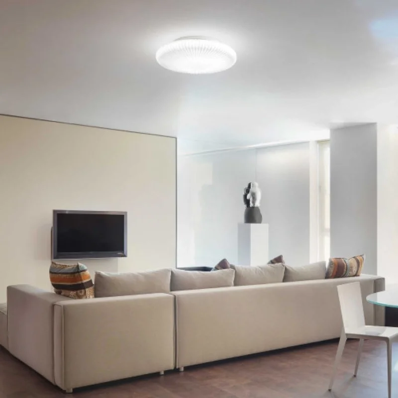 LED Ceiling Lights Atrium PL D45 265827 – Ideal Lux LED ceiling light in white, 21W, 3000K, IP:20