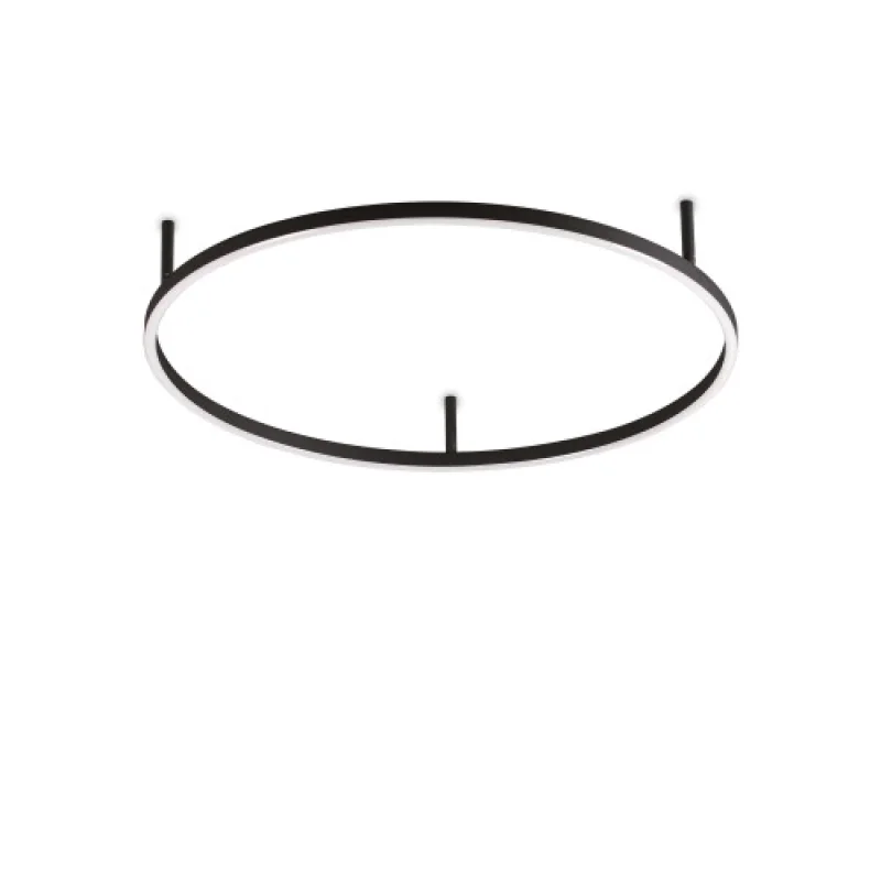 LED плафони Oracle SLIM PL D070 ROUND B 266008 – Ideal Lux LED плафон в матово черен, 35W, 3000K, IP20