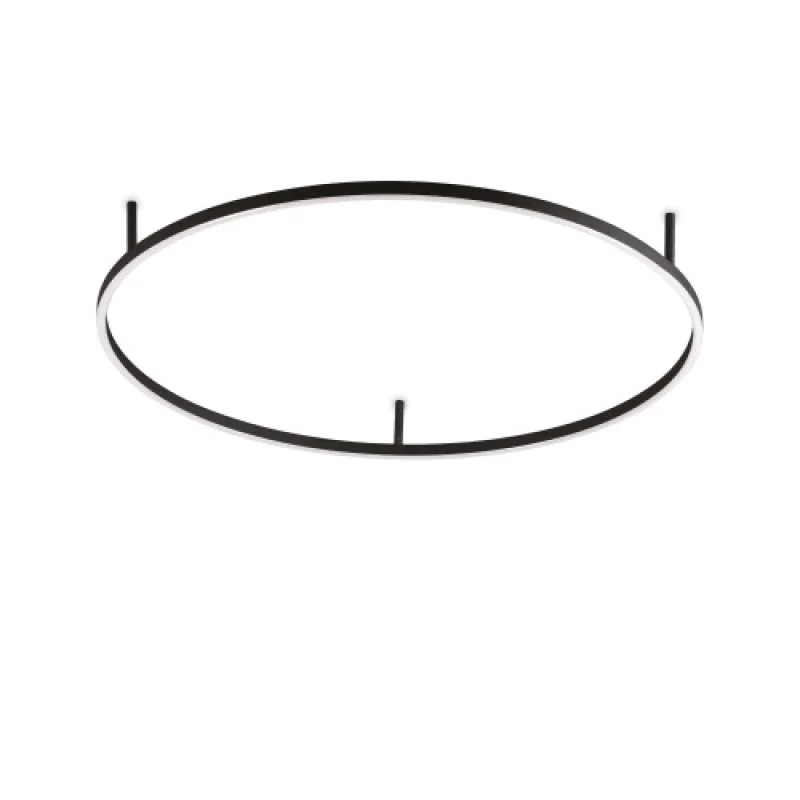 LED плафони Oracle SLIM PL D090 ROUND B 266022 – Ideal Lux LED плафон в матово черен, 51W, 3000K, IP20