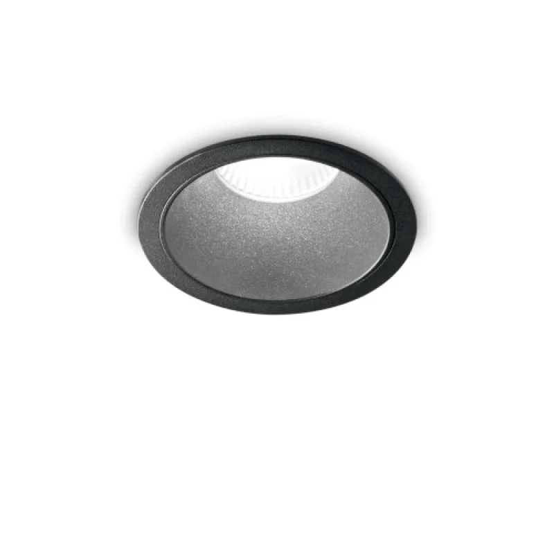 Recessed Downlights Game ROUND 11W 4 267968 – Ideal Lux LED downlight for recessed mounting in black, 11W, 4000K, IP20