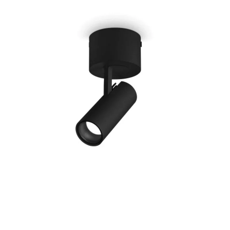 Spotlights Play PL BK 268101 – Ideal Lux LED spotlight in black, 7W, 3000K, IP20