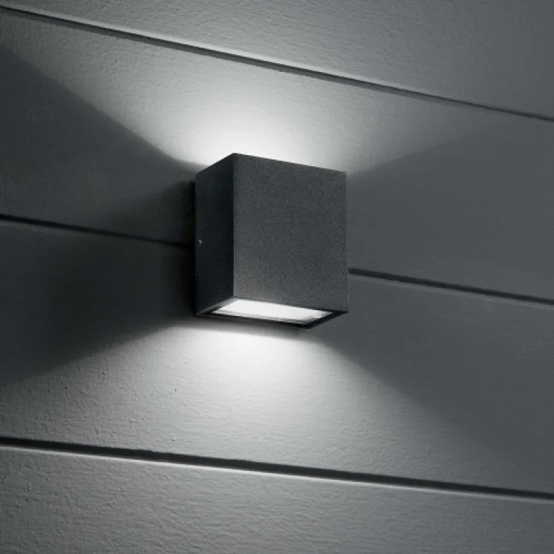 Външно стенно осветление Argo AP ANTRACITE 40 268293 – Ideal Lux LED фасаден аплик в антрацит, 10W, 4000K, IP65