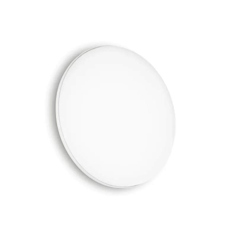 Външни таванни лампи (плафони) Mib PL ROUND 3000K 269115 – Ideal Lux LED фасаден плафон в бял, 18W, 3000K, IP65