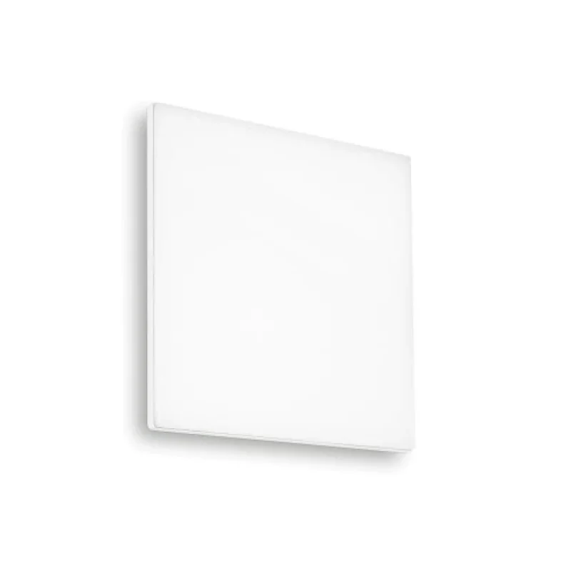 Външни таванни лампи (плафони) Mib PL SQUARE 3000K 269122 – Ideal Lux LED фасаден плафон в бял, 18W, 3000K, IP65