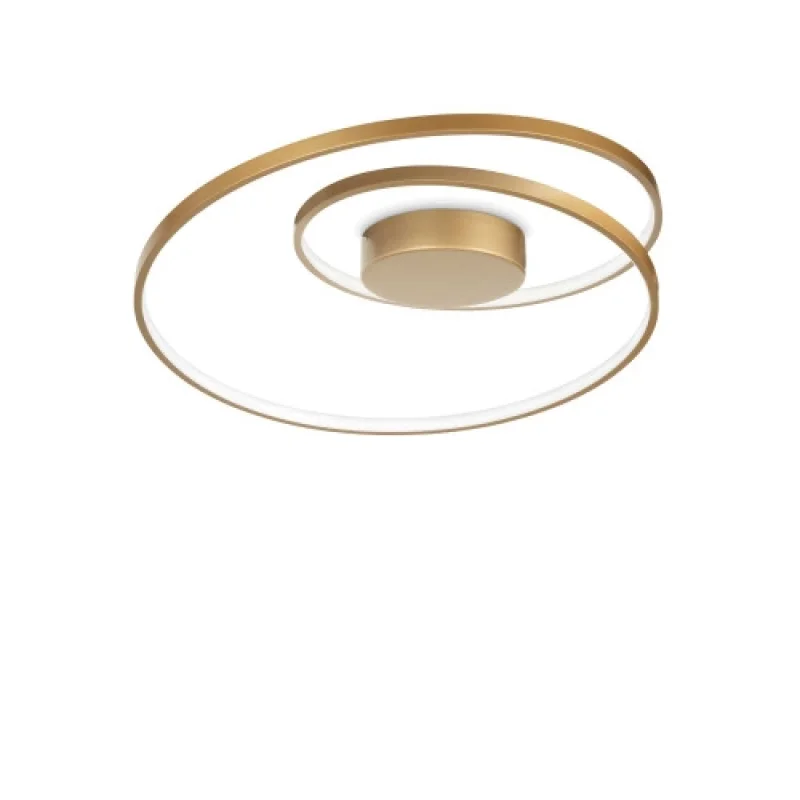 LED плафони Oz PL BRASS 269429 – Ideal Lux LED плафон в месинг, 49W, 3000K, IP20