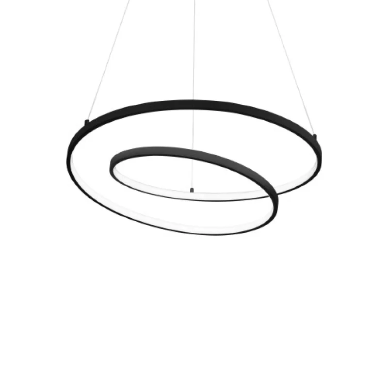 LED пендели и полилеи Oz SP D60 BLACK 269436 – Ideal Lux LED пендел в черен, 47W, 3000K, IP20