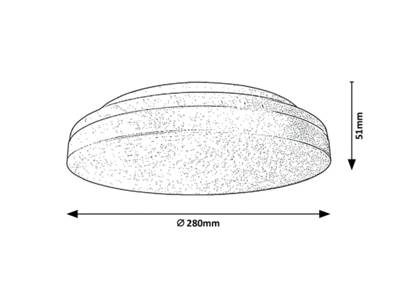 Zenon – LED ceiling light for terrace in white, Ø280mm, 24W, 3000-6000K, IP54
