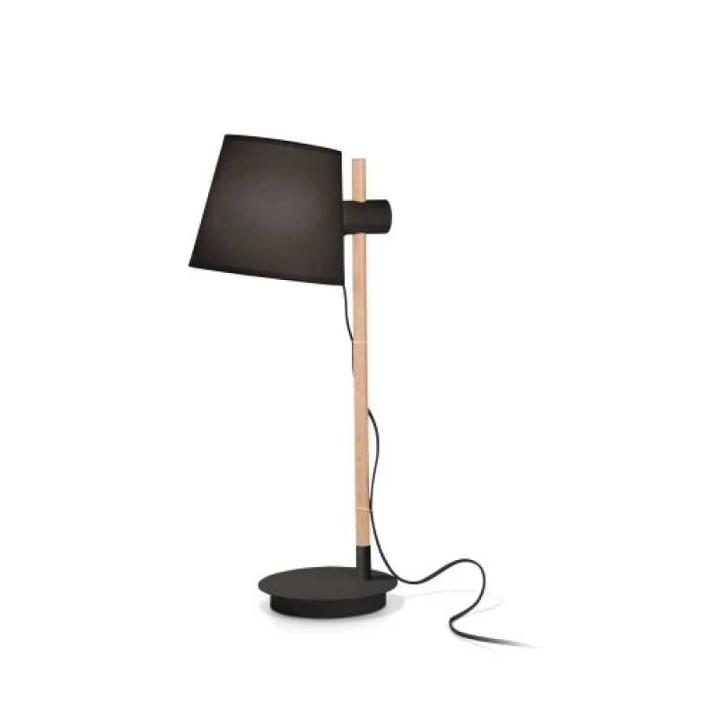 Table Lamps Axel TL1 NERO 272238 – Ideal Lux table lamp in black, 1X60W, IP20