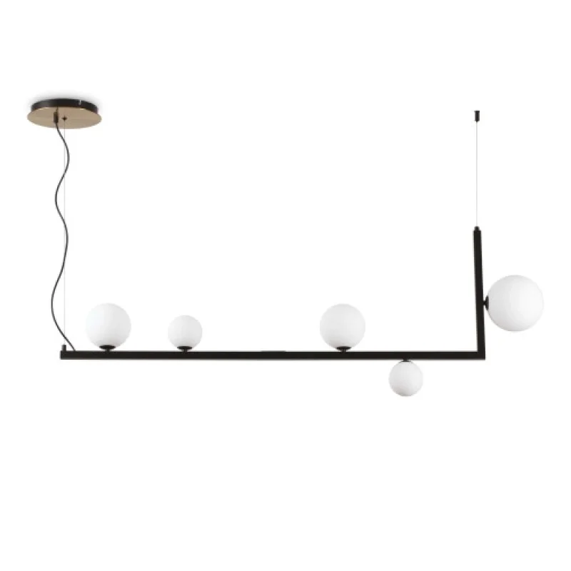 Birds SP5 273648 – Ideal Lux pendant in black, 5X15W, IP20