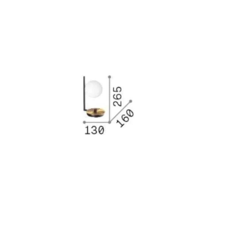 Birds TL1 273679 – Ideal Lux table lamp in black, 1X15W, IP20