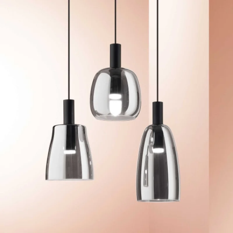 Coco-2 SP 275543 – Ideal Lux LED пендел в черен, 7W, 3000K, IP20