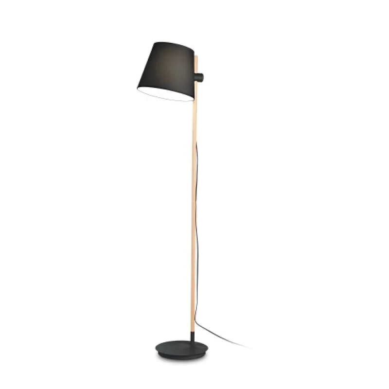 Подови лампи (Лампион) Axel PT1 NERO 282084 – Ideal Lux лампион в черен, 1X60W, IP20