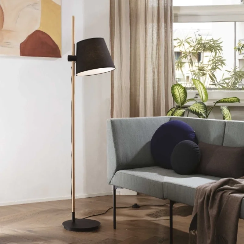 Axel PT1 NERO 282084 – Ideal Lux лампион в черен, 1X60W, IP20