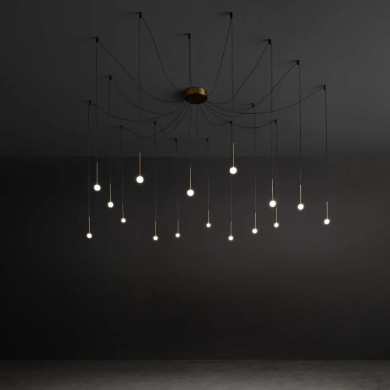 Lucciola SP16 BRASS 284019 – Ideal Lux LED пендел в месинг, 16W, 3000K, IP:20