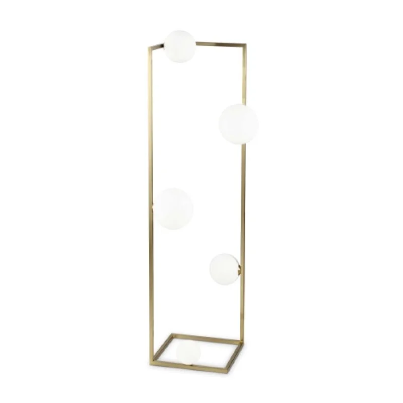 Floor Lamps Angolo PT5 BRASS 284354 – Ideal Lux floor lamp in brass, 5X28W, IP:20