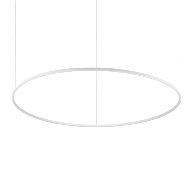 LED Pendants & Chandeliers Oracle SLIM SP D150 ROUND W 285078 – Ideal Lux LED pendant in matt white, 87W, 4000K, IP20