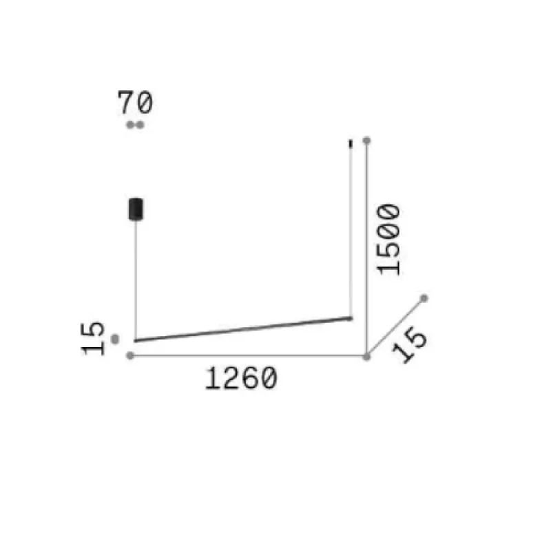Essence SP 17W BLACK 285092 – Ideal Lux LED пендел в черен, 17W, 3000K, IP20
