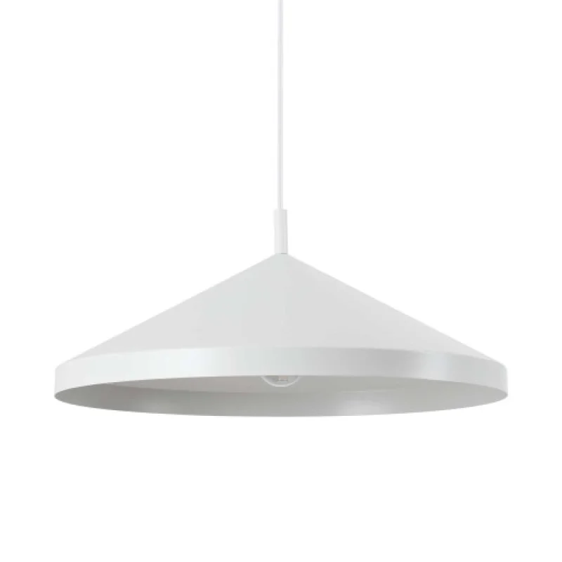 Пендели Yurta SP1 D50 WHITE 285160 – Ideal Lux пендел в бял, 1X60W, IP20