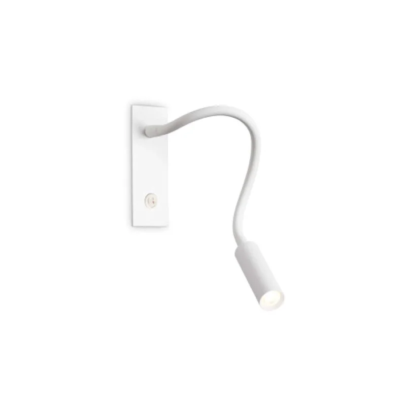 Wall Lights Io AP BIANCO 285320 – Ideal Lux LED wall light for recessed mounting in white, 3W, 3000K, IP20