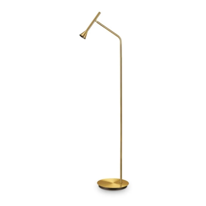 Diesis PT SATIN BRASS 285344 – Ideal Lux LED floor lamp in satin brass, 7W, 3000K, IP20