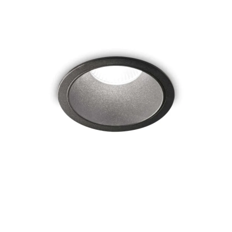 Recessed Downlights Game ROUND 11W 2 285412 – Ideal Lux LED downlight for recessed mounting in black, 11W, 2700K, IP20